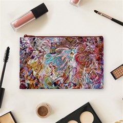 Abstract waves Cosmetic Bag (Medium) from ArtsNow.com Front