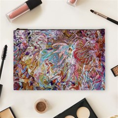 Abstract waves Cosmetic Bag (Large) from ArtsNow.com Front