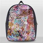 Abstract waves School Bag (Large)