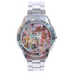 Abstract waves Stainless Steel Analogue Watch