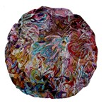 Abstract waves Large 18  Premium Round Cushions