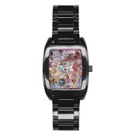 Abstract waves Stainless Steel Barrel Watch