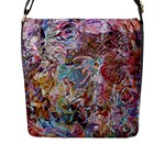 Abstract waves Flap Closure Messenger Bag (L)