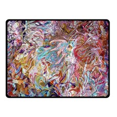 Abstract waves Two Sides Fleece Blanket (Small) from ArtsNow.com 45 x34  Blanket Front