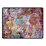 Abstract waves Two Sides Fleece Blanket (Small)