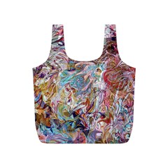 Abstract waves Full Print Recycle Bag (S) from ArtsNow.com Front