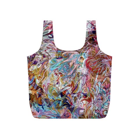 Abstract waves Full Print Recycle Bag (S) from ArtsNow.com Back