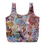 Abstract waves Full Print Recycle Bag (L)