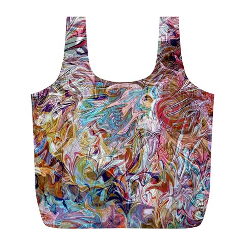 Abstract waves Full Print Recycle Bag (L) from ArtsNow.com Back