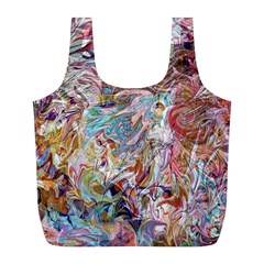 Abstract waves Full Print Recycle Bag (L) from ArtsNow.com Back