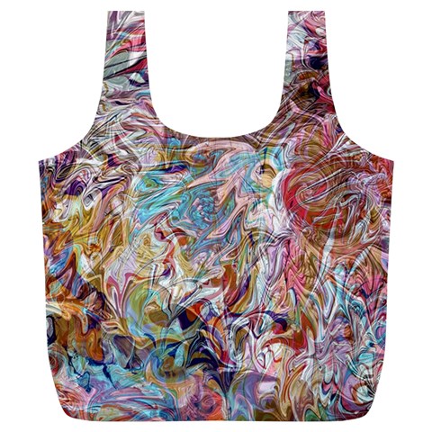 Abstract waves Full Print Recycle Bag (XL) from ArtsNow.com Front