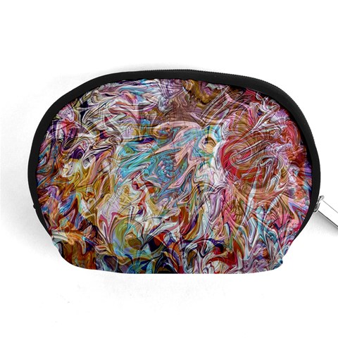 Abstract waves Accessory Pouch (Medium) from ArtsNow.com Front