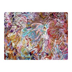 Abstract waves Two Sides Premium Plush Fleece Blanket (Mini) from ArtsNow.com 35 x27  Blanket Front