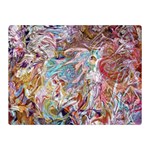 Abstract waves Two Sides Premium Plush Fleece Blanket (Mini)