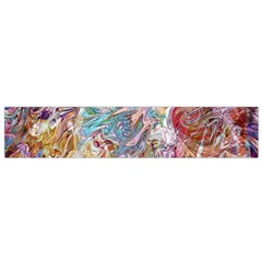 Abstract waves Small Premium Plush Fleece Scarf from ArtsNow.com Front