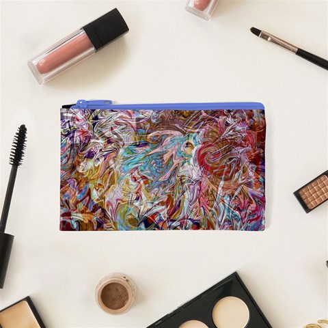 Abstract waves Cosmetic Bag (XS) from ArtsNow.com Front