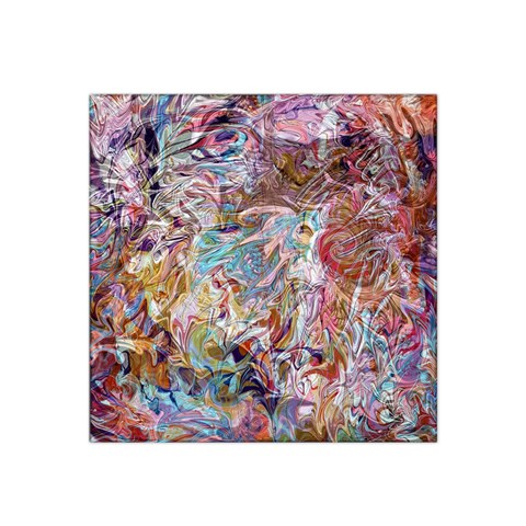 Abstract waves Satin Bandana Scarf 22  x 22  from ArtsNow.com Front