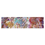 Abstract waves Oblong Satin Scarf (16  x 60 )