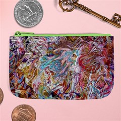 Abstract waves Large Coin Purse from ArtsNow.com Front