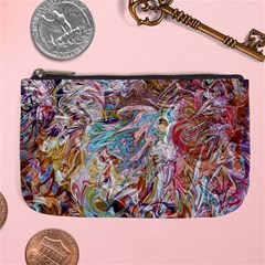 Abstract waves Large Coin Purse from ArtsNow.com Front