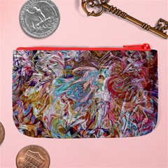 Abstract waves Large Coin Purse from ArtsNow.com Back