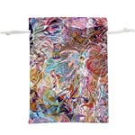 Abstract waves Lightweight Drawstring Pouch (XL)