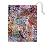 Abstract waves Drawstring Pouch (5XL)