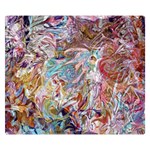 Abstract waves Premium Plush Fleece Blanket (Small)