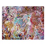 Abstract waves Premium Plush Fleece Blanket (Large)