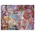 Abstract waves Premium Plush Fleece Blanket (Extra Small)