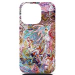 Abstract waves iPhone 14 Pro Black UV Print PC Hardshell Case