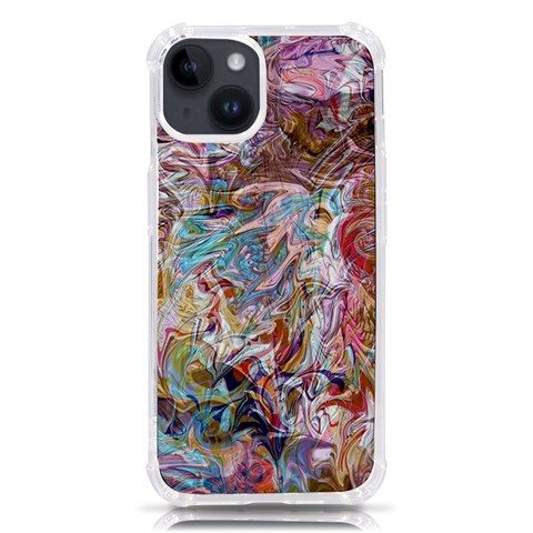 Abstract waves iPhone 14 TPU UV Print Case from ArtsNow.com Front