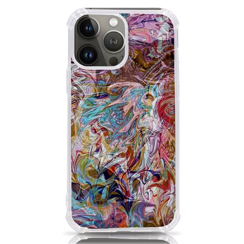 Abstract waves iPhone 13 Pro Max TPU UV Print Case from ArtsNow.com Front