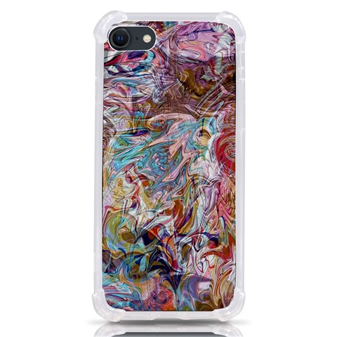 Abstract waves iPhone SE from ArtsNow.com Front