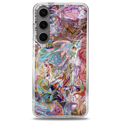 Abstract waves Samsung Galaxy S24 6.2 Inch TPU UV Case from ArtsNow.com Front