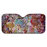 Abstract waves Car Windshield Sunshade