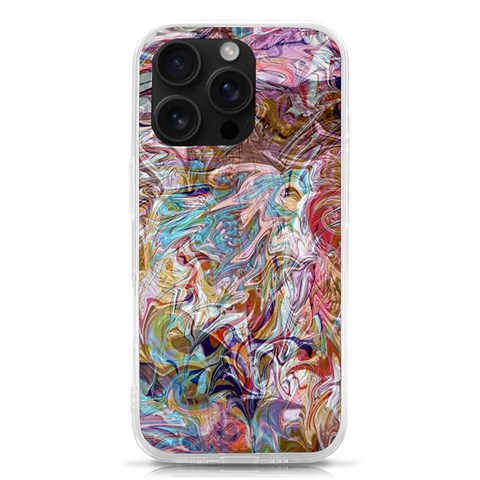 Abstract waves iPhone 16 Pro TPU UV Print Case from ArtsNow.com Front