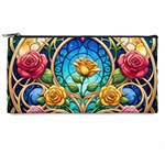 Roses Floral Stained Glass Vibrant Pencil Cases