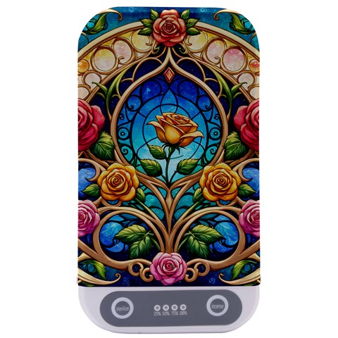 Roses Floral Stained Glass Vibrant Sterilizers from ArtsNow.com Front