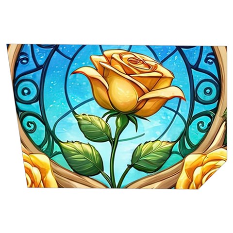 Roses Floral Stained Glass Vibrant Men s Side Zip Front Pouch Ski And Snowboard Bib Pants	 from ArtsNow.com Loop Left