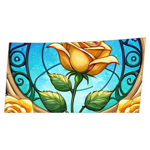 Roses Floral Stained Glass Vibrant Men s Side Zip Front Pouch Ski And Snowboard Bib Pants	 from ArtsNow.com Front Left