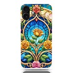 Roses Floral Stained Glass Vibrant iPhone 16 Plus TPU UV Print Case