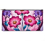 Fantasy Pink Flowers Stained Glass Pencil Cases