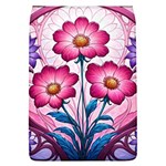 Fantasy Pink Flowers Stained Glass Removable Flap Cover (L)