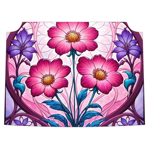 Fantasy Pink Flowers Stained Glass Sleeveless Cozy Lounge Set  from ArtsNow.com Front