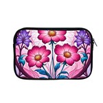 Fantasy Pink Flowers Stained Glass Apple MacBook Pro 13  Zipper Case