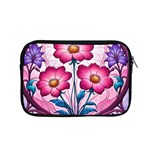 Fantasy Pink Flowers Stained Glass Apple MacBook Pro 15  Zipper Case