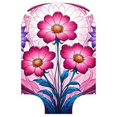 Fantasy Pink Flowers Stained Glass Luggage Cover (Large) from ArtsNow.com Front