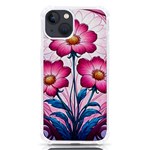 Fantasy Pink Flowers Stained Glass iPhone 13 TPU UV Print Case