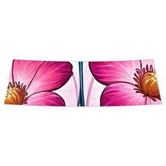 Fantasy Pink Flowers Stained Glass Men s Side Zip Front Pouch Ski And Snowboard Bib Pants	 from ArtsNow.com Front Top